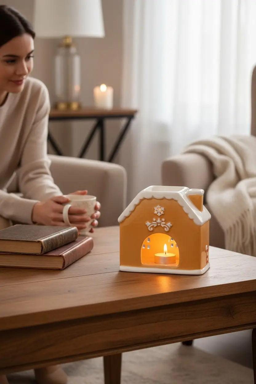 Gingerbread House : quemador de cera casita de jengibre